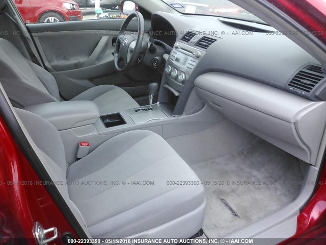 4T1BE46K07U055900 - 2007 TOYOTA CAMRY NEW GENERAT CE/LE/XLE/SE RED photo 5