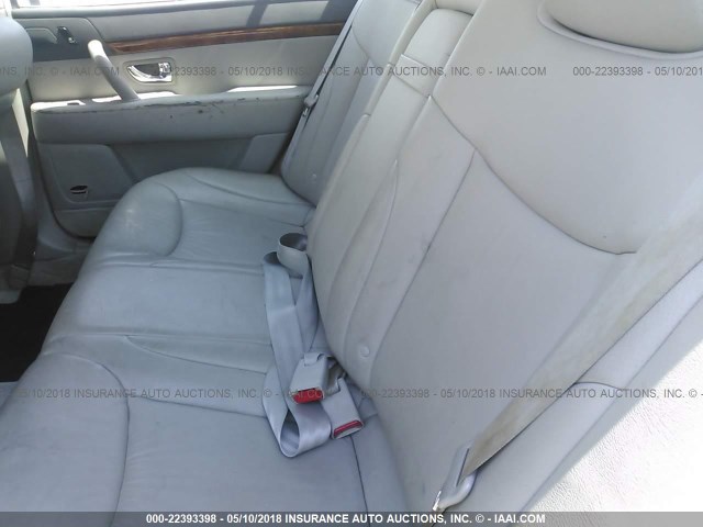 KNALD124245020280 - 2004 KIA AMANTI SILVER photo 8