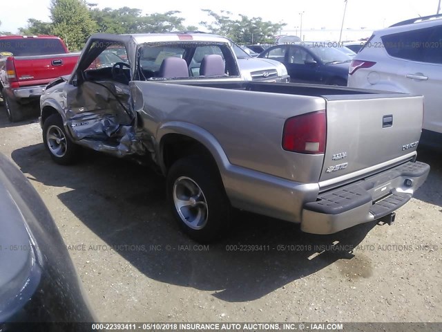 1GCCS14H938205450 - 2003 CHEVROLET S TRUCK S10 GRAY photo 3