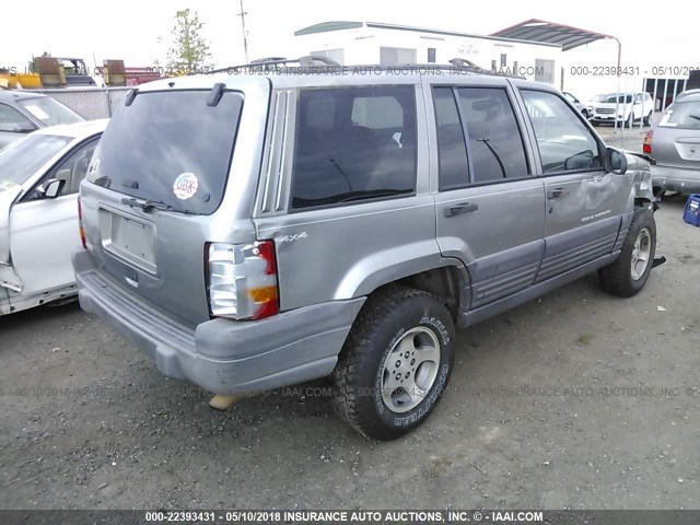 1J4GZ58S8WC108648 - 1998 JEEP GRAND CHEROKEE LAREDO/TSI GRAY photo 4