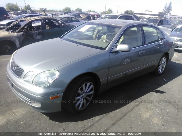 JT8BD69S620162298 - 2002 LEXUS GS 300 GRAY photo 2