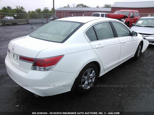 1HGCP2F43CA115187 - 2012 HONDA ACCORD LXP WHITE photo 4