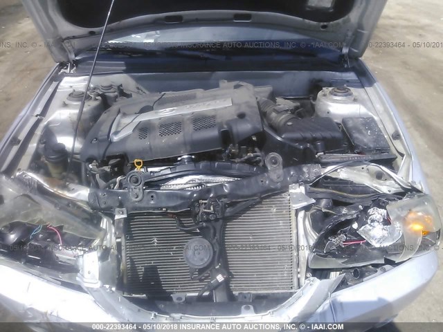 KMHDN46D75U094202 - 2005 HYUNDAI ELANTRA GLS/GT SILVER photo 10