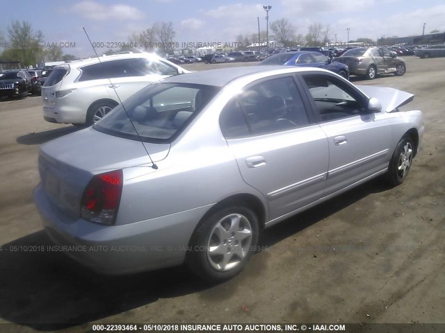 KMHDN46D75U094202 - 2005 HYUNDAI ELANTRA GLS/GT SILVER photo 4