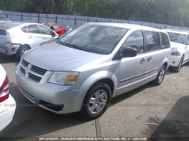 1D8HN44HX8B183825 - 2008 DODGE GRAND CARAVAN SE GRAY photo 2