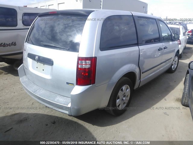 1D8HN44HX8B183825 - 2008 DODGE GRAND CARAVAN SE GRAY photo 4