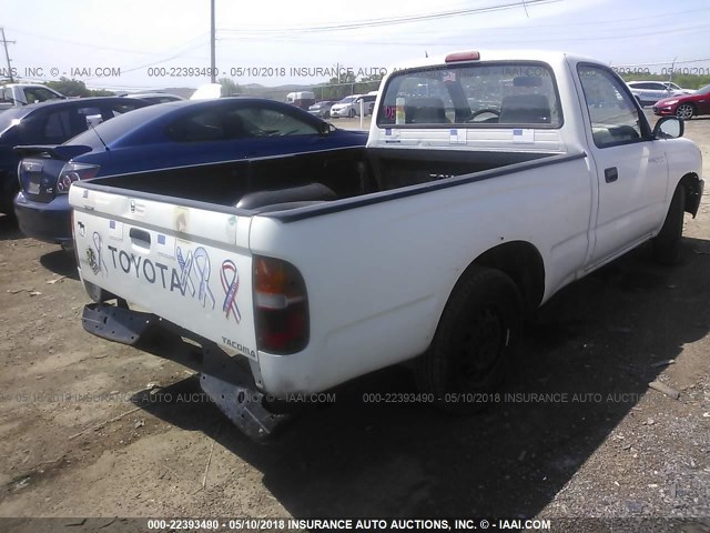 4TAUN41BXSZ016100 - 1995 TOYOTA TACOMA WHITE photo 4