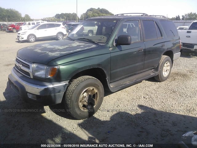 JT3GM84R4X0044088 - 1999 TOYOTA 4RUNNER GREEN photo 2