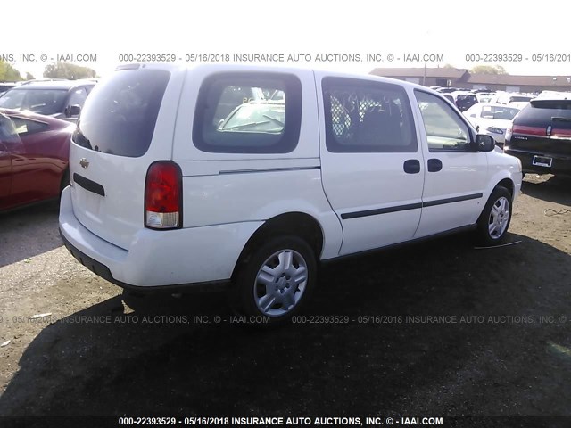 1GBDV13157D147435 - 2007 CHEVROLET UPLANDER INCOMPLETE 白色 照片 4