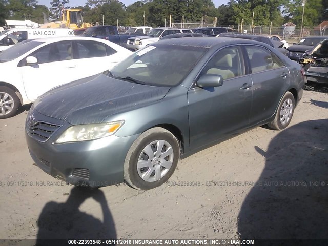 4T1BF3EK5AU540016 - 2010 TOYOTA CAMRY SE/LE/XLE 绿色 照片 2