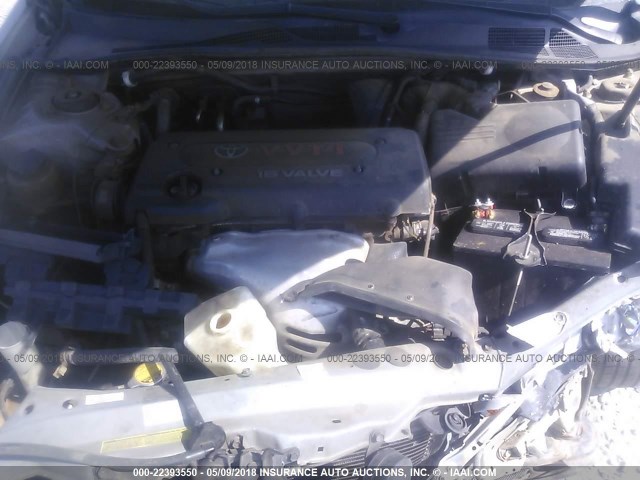 4T1BE32K05U604332 - 2005 TOYOTA CAMRY LE/XLE/SE 银色 照片 10