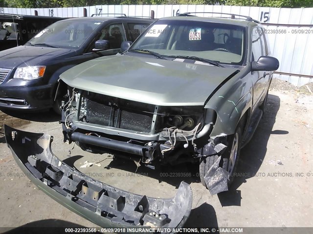 1GNDT13S432252474 - 2003 CHEVROLET TRAILBLAZER  GREEN photo 6