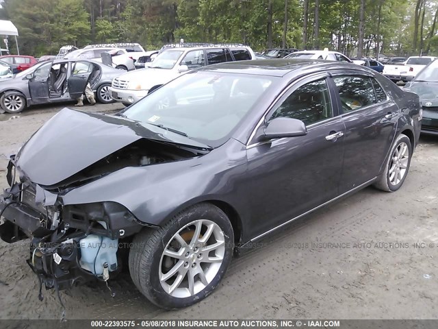 1G1ZE5E76AF248272 - 2010 CHEVROLET MALIBU LTZ ნაცრისფერი ფოტო 2