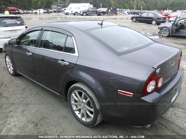 1G1ZE5E76AF248272 - 2010 CHEVROLET MALIBU LTZ ნაცრისფერი ფოტო 3