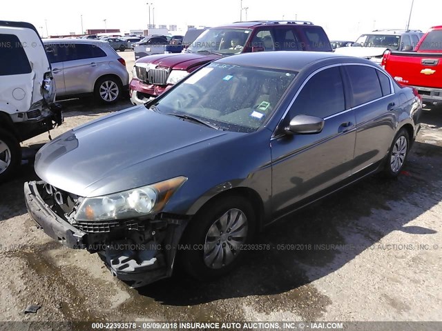 1HGCP26369A163265 - 2009 HONDA ACCORD LX GRAY photo 2