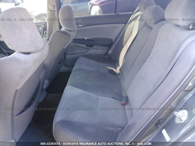 1HGCP26369A163265 - 2009 HONDA ACCORD LX GRAY photo 8