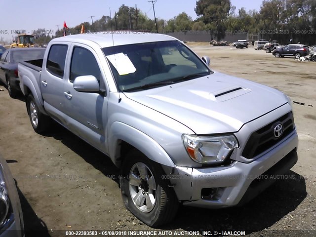 3TMJU4GN4DM145160 - 2013 TOYOTA TACOMA DOUBLE CAB PRERUNNER SILVER photo 1