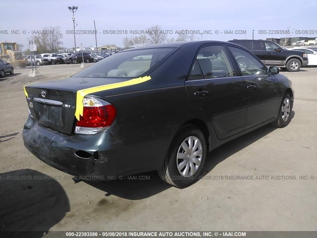 4T1BE32KX5U087251 - 2005 TOYOTA CAMRY LE/XLE/SE BLACK photo 4