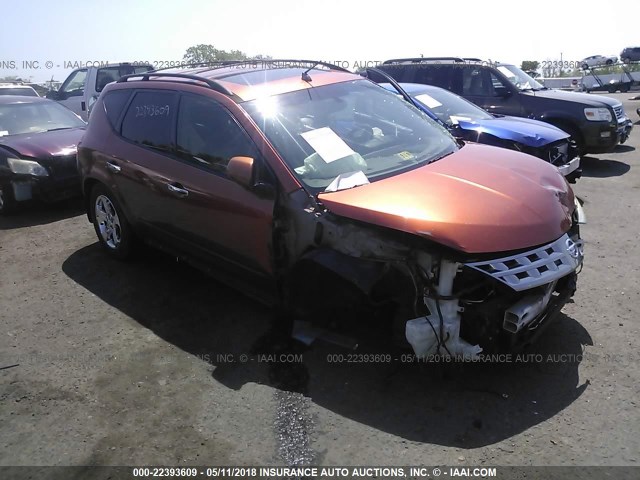 JN8AZ08W24W318518 - 2004 NISSAN MURANO SL/SE ORANGE photo 1