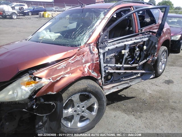 JN8AZ08W24W318518 - 2004 NISSAN MURANO SL/SE ORANGE photo 6