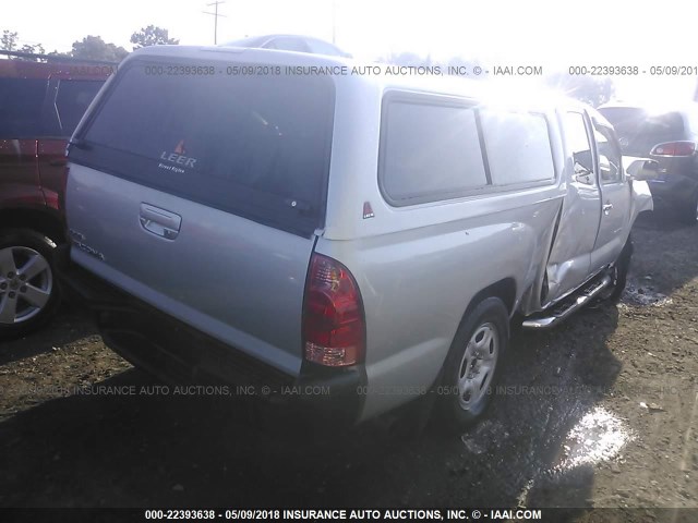 5TETX22N58Z482389 - 2008 TOYOTA TACOMA ACCESS CAB 银色 照片 4