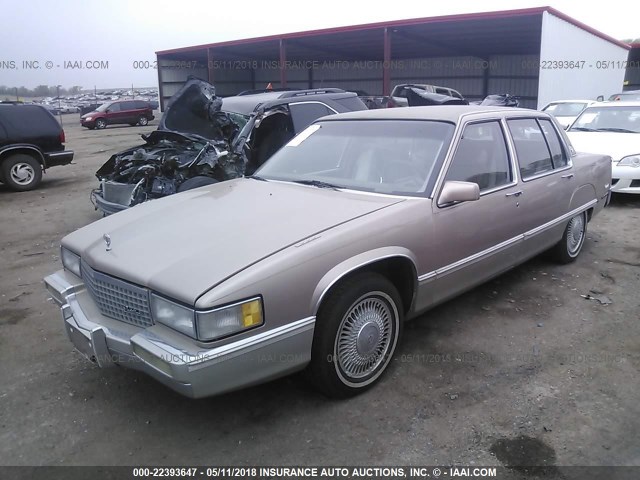 1G6CB5333L4265117 - 1990 CADILLAC FLEETWOOD TAN photo 2