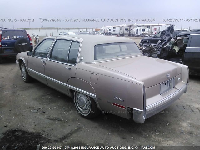 1G6CB5333L4265117 - 1990 CADILLAC FLEETWOOD TAN photo 3