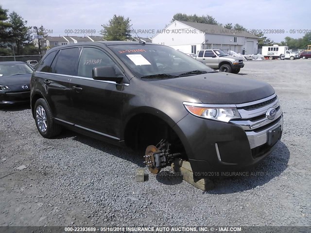 2FMDK3KC3BBA14704 - 2011 FORD EDGE LIMITED BROWN photo 1