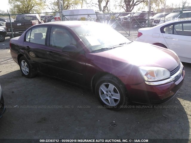 1G1ZT52855F133882 - 2005 CHEVROLET MALIBU LS MAROON photo 1