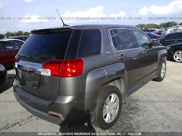 2CTALMEC2B6431105 - 2011 GMC TERRAIN SLE BROWN photo 4