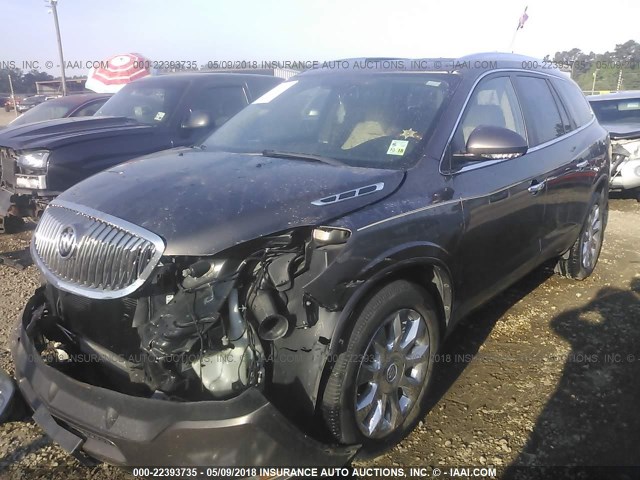 5GAKRCEDXBJ116820 - 2011 BUICK ENCLAVE CXL Marron photo 2
