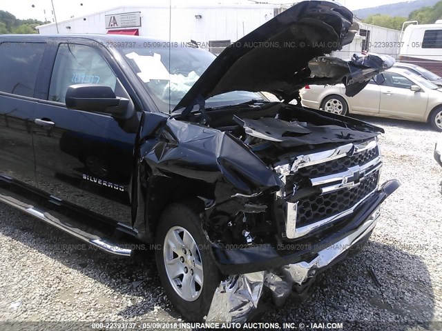 3GCPCREC8EG144590 - 2014 CHEVROLET SILVERADO C1500 LT BLACK photo 6