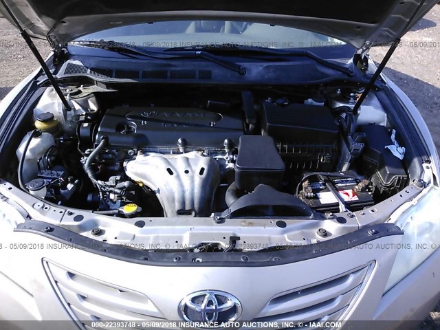 4T1BE46K88U790027 - 2008 TOYOTA CAMRY CE/LE/XLE/SE TAN photo 10