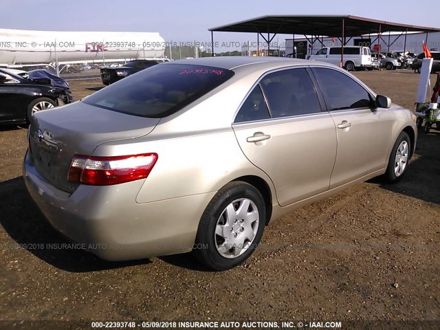4T1BE46K88U790027 - 2008 TOYOTA CAMRY CE/LE/XLE/SE TAN photo 4