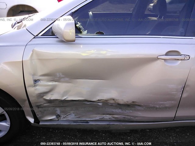 4T1BE46K88U790027 - 2008 TOYOTA CAMRY CE/LE/XLE/SE TAN photo 6