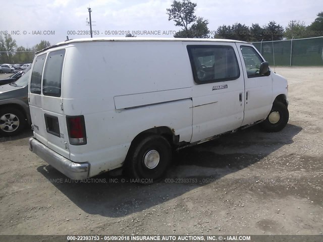 1FTEE14L3VHA84910 - 1997 FORD ECONOLINE E150 VAN WHITE photo 4