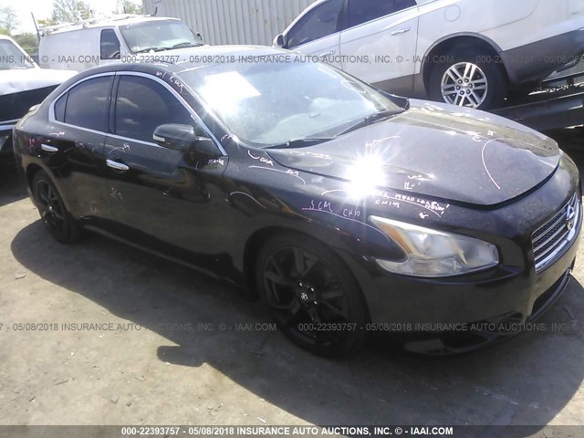 1N4AA51E39C826884 - 2009 NISSAN MAXIMA S/SV BLACK photo 1