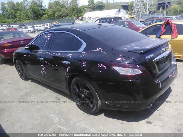 1N4AA51E39C826884 - 2009 NISSAN MAXIMA S/SV BLACK photo 3