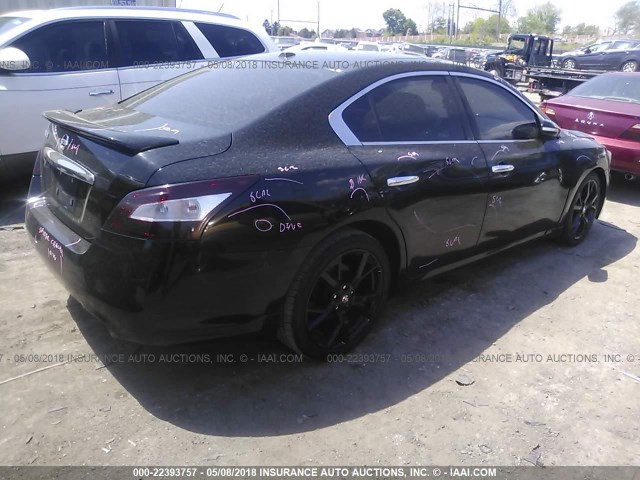 1N4AA51E39C826884 - 2009 NISSAN MAXIMA S/SV BLACK photo 4