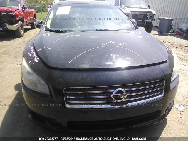 1N4AA51E39C826884 - 2009 NISSAN MAXIMA S/SV BLACK photo 6