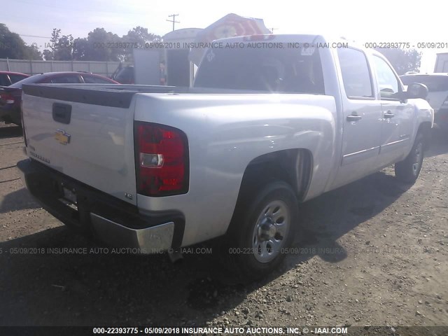 3GCPCREA2BG395485 - 2011 CHEVROLET SILVERADO C1500  LS SILVER photo 4