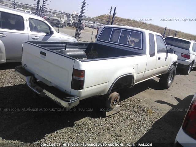 JT4VN13G5P5120850 - 1993 TOYOTA PICKUP 1/2 TON EXTRA LONG WHEELBASE SR5 WHITE photo 4