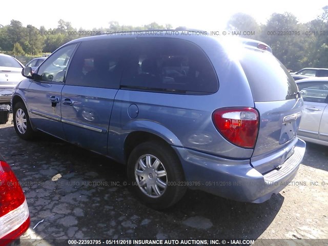 2A4GP54L47R249181 - 2007 CHRYSLER TOWN & COUNTRY TOURING BLUE photo 3