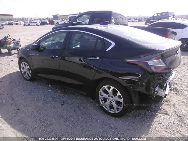 1G1RD6S52HU102078 - 2017 CHEVROLET VOLT PREMIER BLACK photo 3