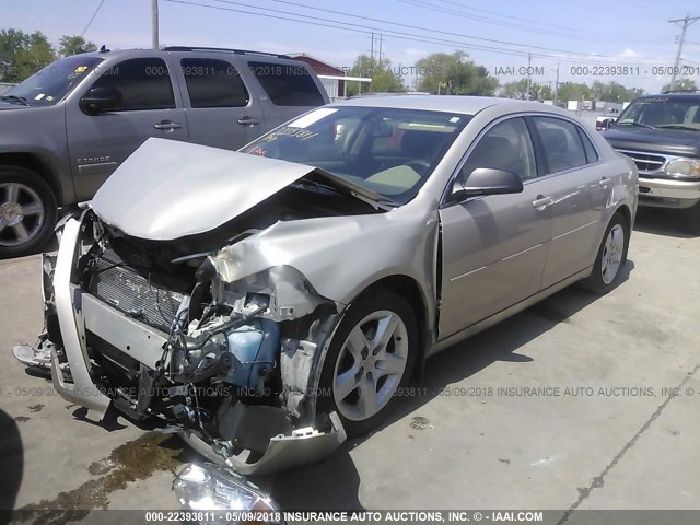 1G1ZB5E01CF266788 - 2012 CHEVROLET MALIBU LS GOLD photo 2