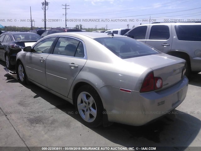 1G1ZB5E01CF266788 - 2012 CHEVROLET MALIBU LS GOLD photo 3