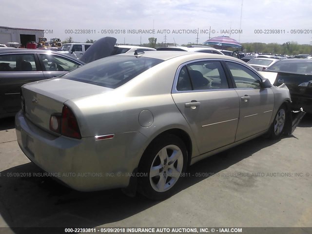 1G1ZB5E01CF266788 - 2012 CHEVROLET MALIBU LS GOLD photo 4