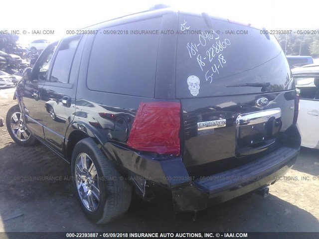 1FMFU19548LA59383 - 2008 FORD EXPEDITION LIMITED BLACK photo 3