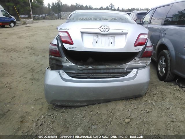 4T1BE46K39U884799 - 2009 TOYOTA CAMRY SE/LE/XLE SILVER photo 6