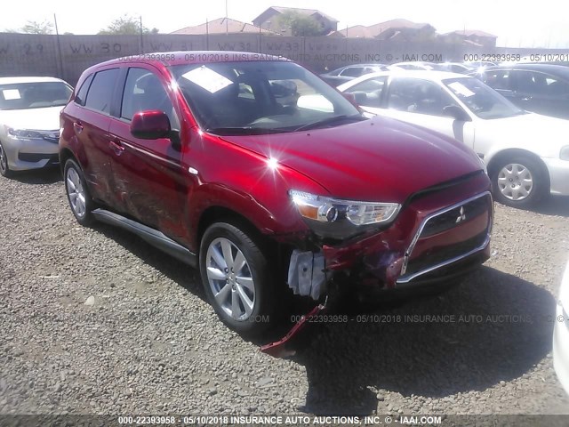 4A4AP3AU7FE054595 - 2015 MITSUBISHI OUTLANDER SPORT ES RED photo 1